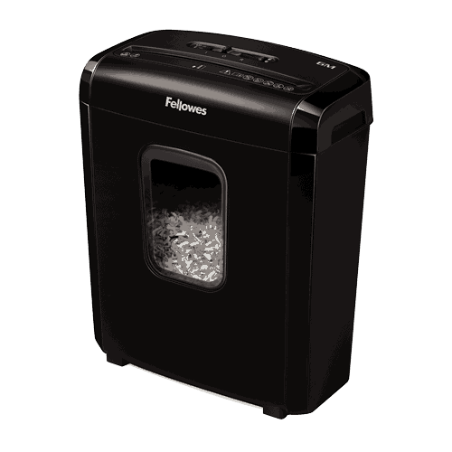 Fellowes Powershred 6M, 6-Sheet Mini-Cut Shredder